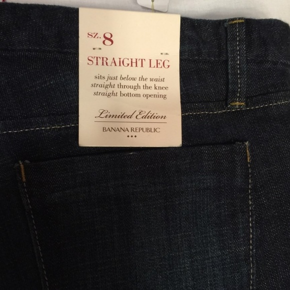 BRAND NEW! Banana Republic Blue Jeans - Picture 3 of 4